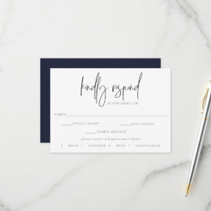 Phase de mariage de la Lune dorée RSVP Meal Choice