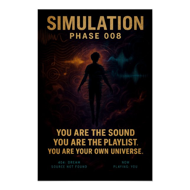 Phase de simulation 008 - Poster numérique Glitch (Devant)