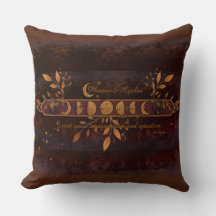Phases and Cycles Throw Pillow