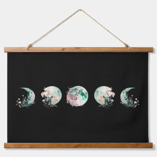 Phases de la lune Tapisserie murale en bois
