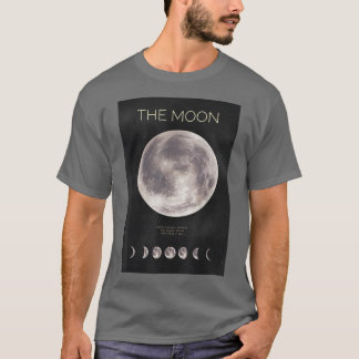 Phases Lune Graphique de nuit T-Shirt