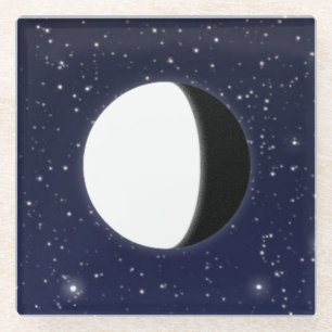 Phases of the Moon, 4 of 6 Glass Coaster