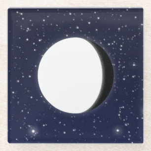 Phases of the Moon, 5 of 6 Glass Coaster