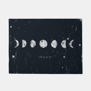 Phases of the moon Door Mat