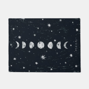 Phases of the moon Door Mat