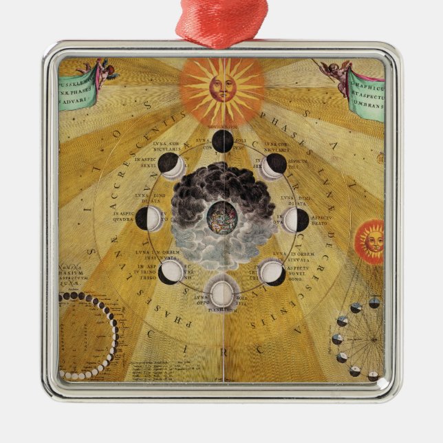 Phases of the Moon, from 'The Celestial Atlas Metal Ornament (Front)