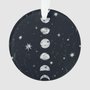 Phases of the moon ornament