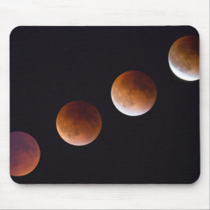 Phases of Total Lunar Eclipse Seattle Mouse Pad