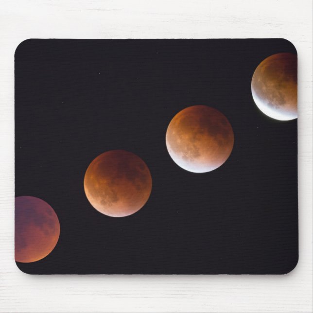 Phases of Total Lunar Eclipse | Seattle Mouse Pad (Front)