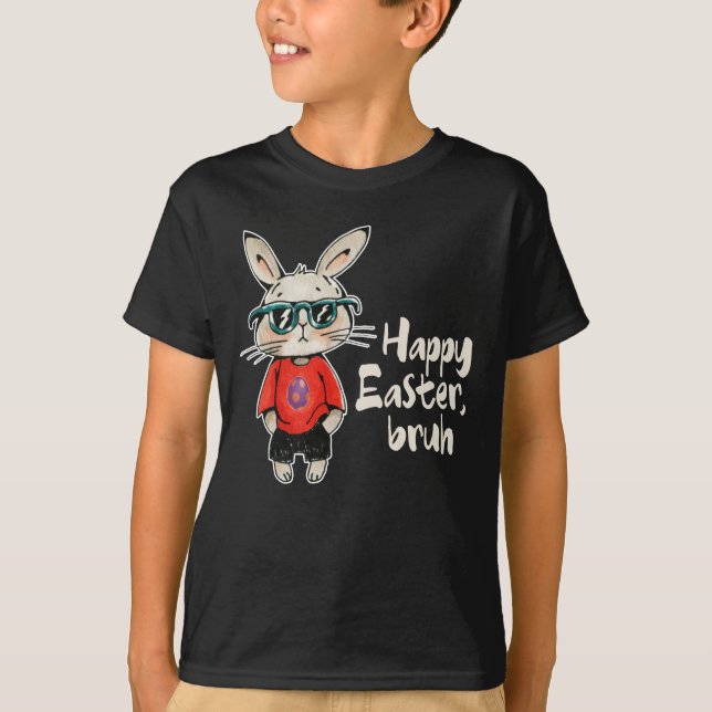 Phat Easter Bunny and Sic Rabbit a Fun Kids Easter T-Shirt (Front)
