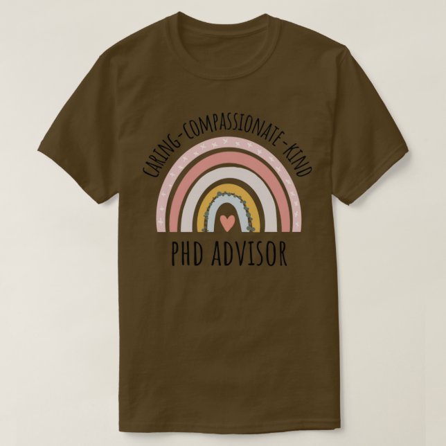 PHD Advisor Pastel Rainbow 1 T-Shirt (Design Front)