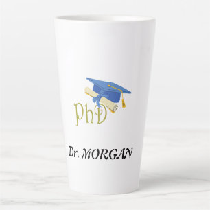PhD Cool Medical Graduate Congrate New Doctor Latte Mug