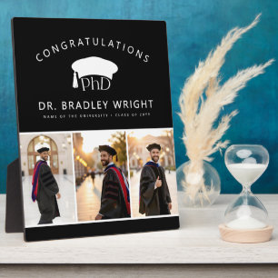 PhD Doctoral Grad Hat Doctoral Graduation Plaque