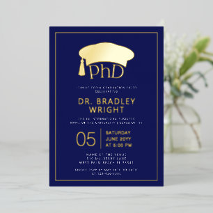 Phd Doctorate Hat Doctoral Degree Graduation