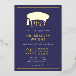 Phd Doctorate Hat Doctoral Degree Graduation