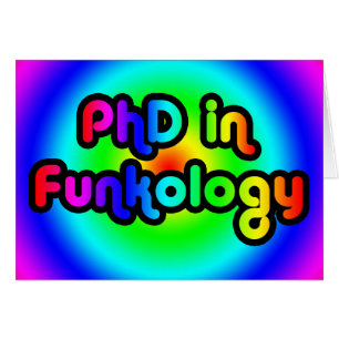 PhD en arc-en-ciel de trouille de plaisanterie