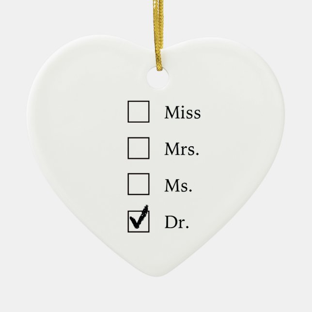 PhD gifts for women Ceramic Ornament (Front)