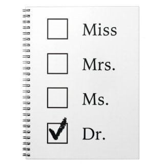 PhD gifts for women Notebook