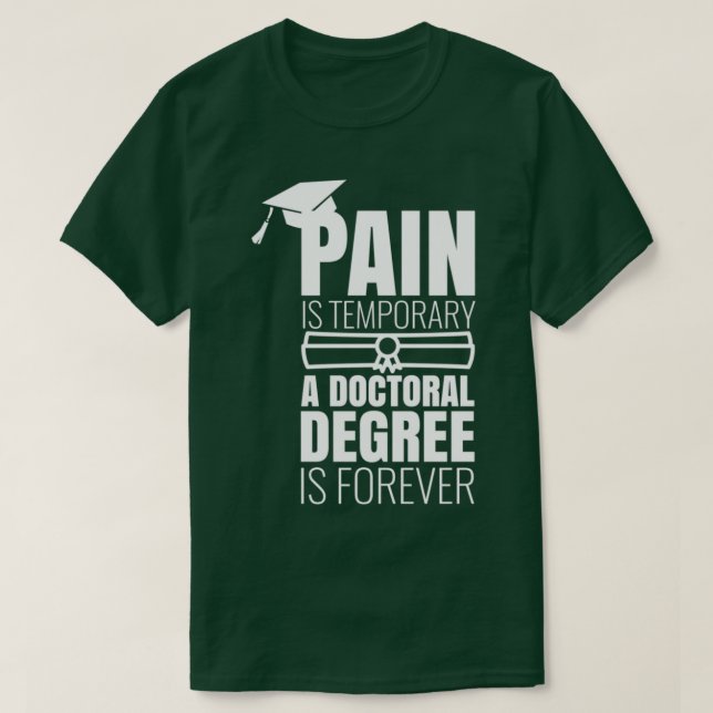 PhD Graduation Gift PhinisheD PHINISHED PhD design T-Shirt (Design Front)