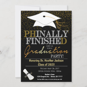 PhD Graduation Invitation