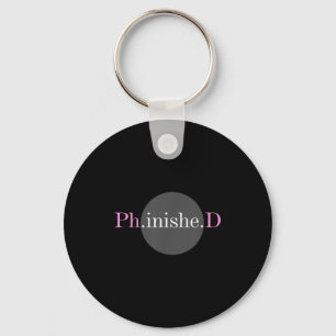 Phd graduation ph.inishe.d degree doctorate keychain