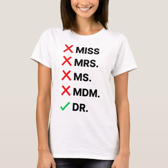 PhD Graduation T-shirt (Front)