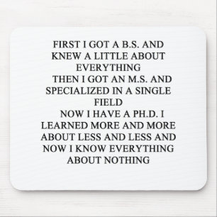 PHD joke Mouse Pad