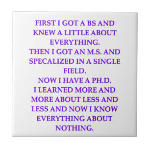 phd joke tile