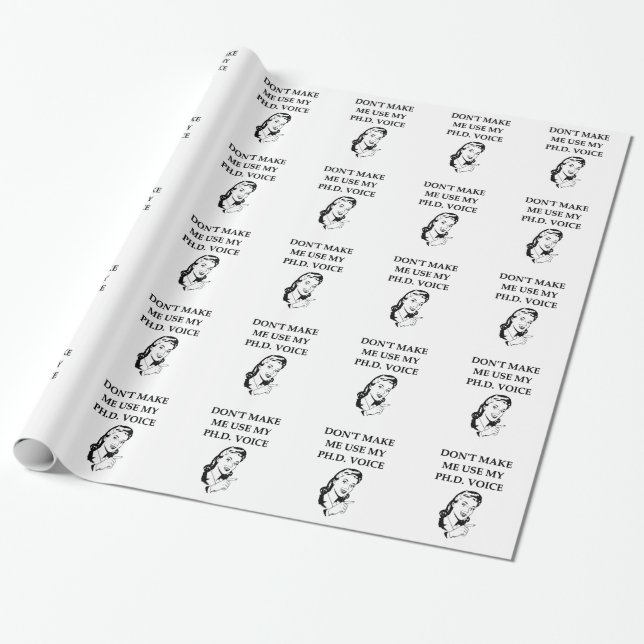 phd joke wrapping paper (Unrolled)