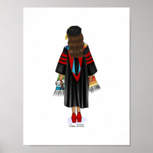 PhD Latina Graduate with Custom Class Year Poster