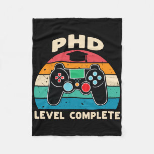 Phd Level Complete Doctorate Graduation Gift For H Fleece Blanket