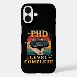 PhD Level Complete Graduation Doctorate Gaming iPhone 16 Case
