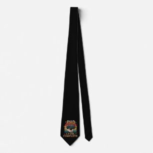 PhD Level Complete Graduation Doctorate Gaming Tie