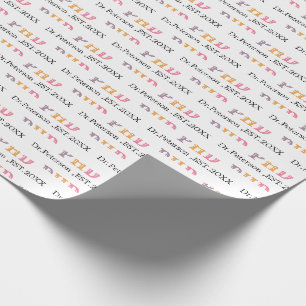 PHD OR Doctorate Graduation Gift Wrapping Paper