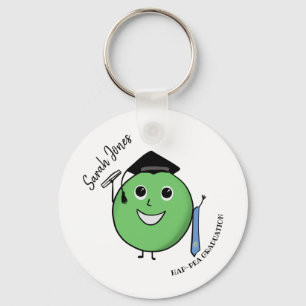 PHD Pea-HD Funny Pea Graduation gift for grad Keychain