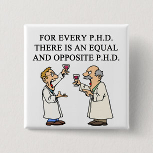 PHD proverb 2 Inch Square Button