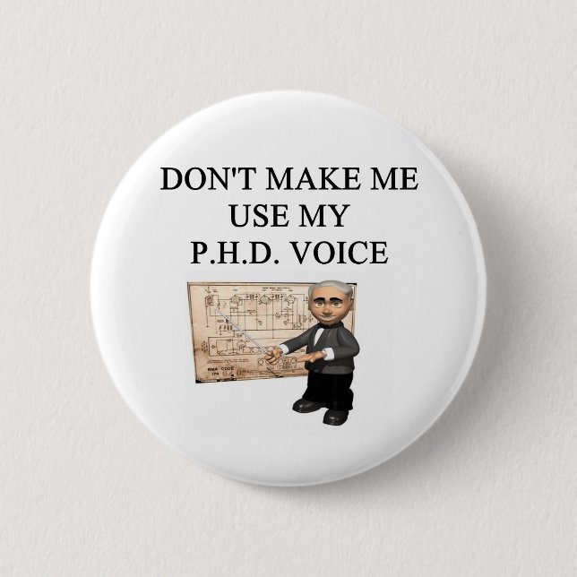 PHD voice 2 Inch Round Button (Front)