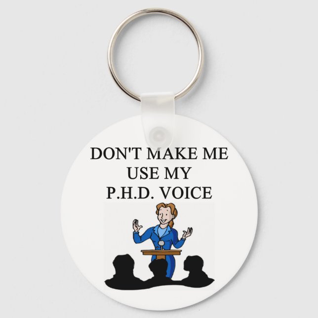 PHD voice Keychain (Front)