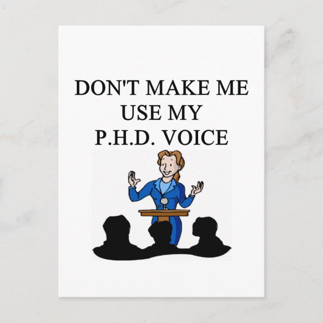 PHD voice Postcard (Front)
