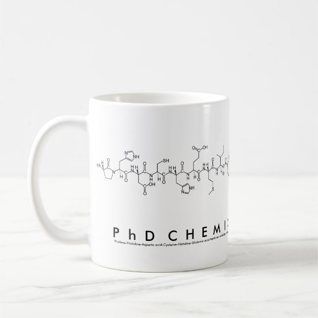 PhDChemicalEngineer nom de peptide mug (Gauche)