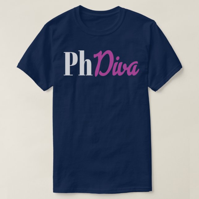 PhDiva loading for female PhD students graduates 1 T-Shirt (Design Front)