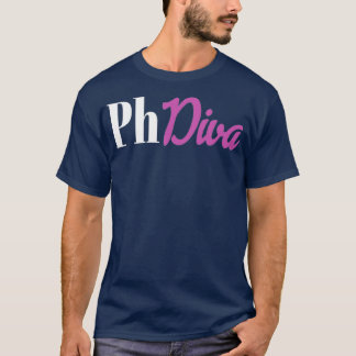PhDiva loading for female PhD students graduates 1 T-Shirt