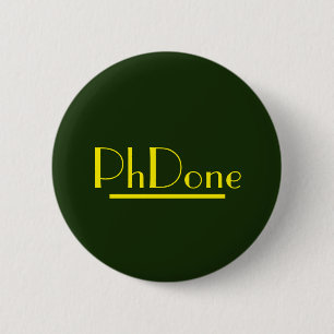 PhDone green/yellow 2 Inch Round Button