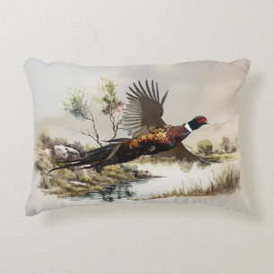 Pheasant   accent pillow