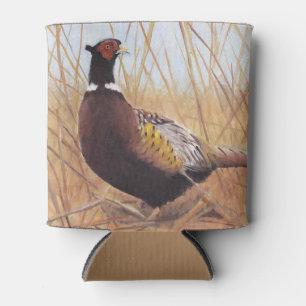 Pheasant Bird Art Can Cooler