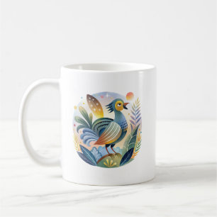 Pheasant Bird Illustration   Wildlife & Nature Art Coffee Mug