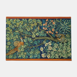 Pheasant Bird in a Tree (by William Morris) Doormat