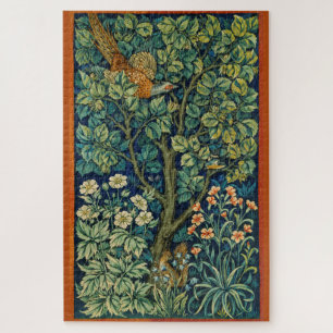 Pheasant Bird in a Tree (by William Morris) Jigsaw Puzzle