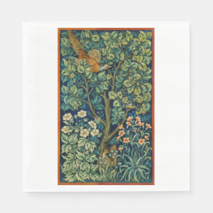 Pheasant Bird in a Tree (by William Morris) Napkin