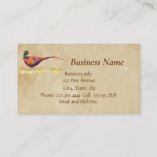 Pheasant, Bird, Nature, Environment, Business Card